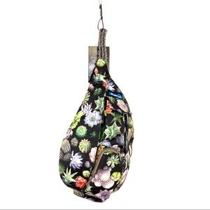 Kavu Mini Rope Sling Bag Backpack Succulents